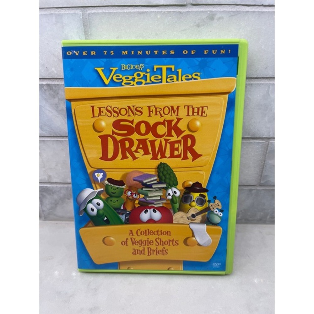 VeggieTales Lessons from the SOCK DRAWER DVD Collection of Veggie Shorts & Brief